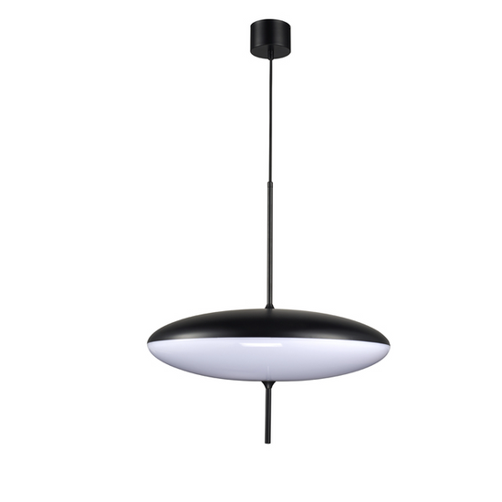 Lampa wisząca PIATTO biało-czarna 50 cm