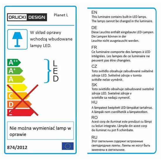 Lampa wisząca Planet L Orlicki Design