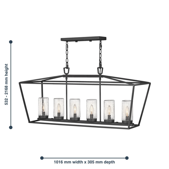 Lampa wisząca QN-ALFORD-PLACE-6P-MB Elstead Lighting 