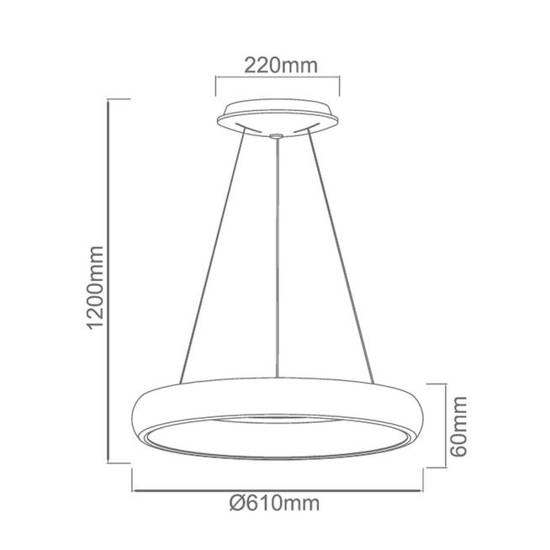 Lampa wisząca Rotto Bianco S 4000K Orlicki Design