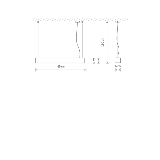 Lampa wisząca SOFT LED 90X6 BIAŁY Nowodvorski