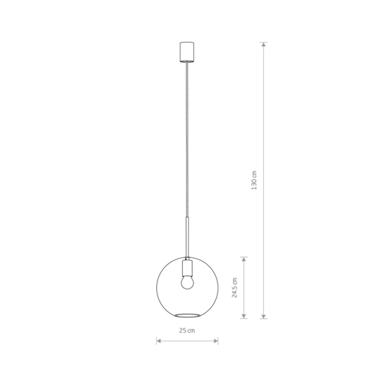 Lampa wisząca SPHERE L zwis 7850 Nowodvorski 