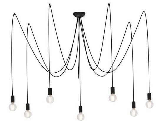 Lampa wisząca Spider VII Black  I 6785 Nowodvorski 