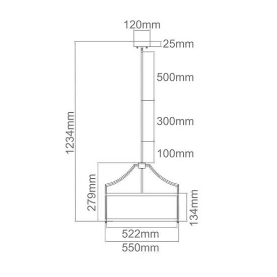 Lampa wisząca Stanza Cromo M Orlicki Design