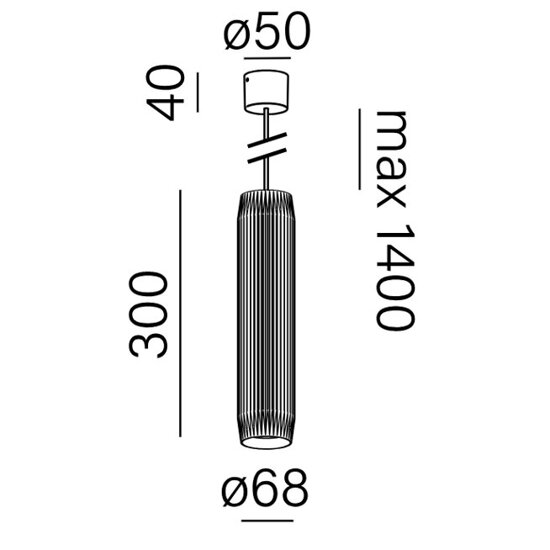 Lampa wisząca TRIBA midi LED AQform