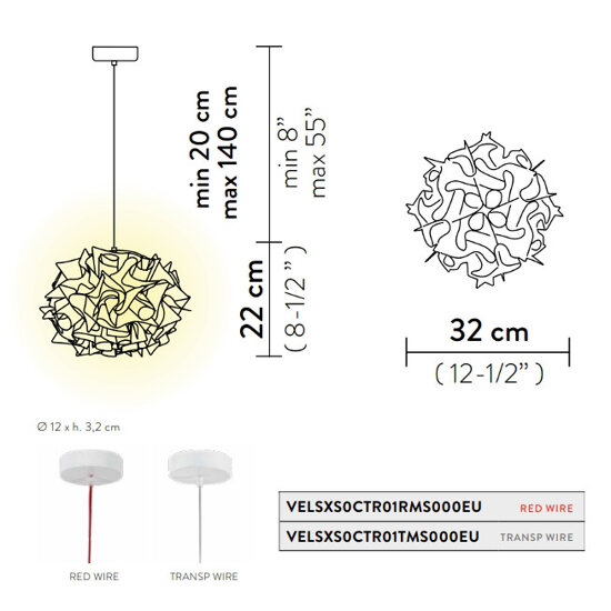 Lampa wisząca Veli foliage Slamp