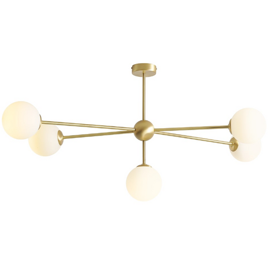 Lampa wisząca WHITE PEARL 5 BRASS Artera