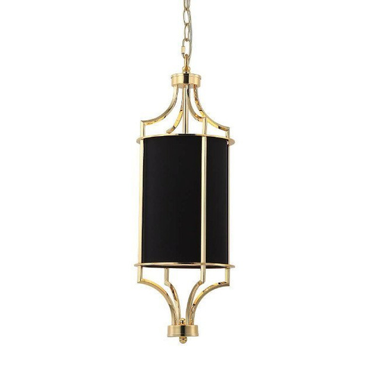 Lampa wisząca glamur Lunga Gold Nero