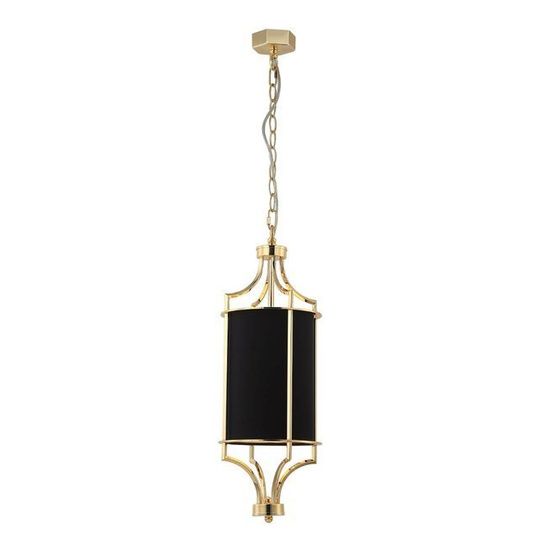 Lampa wisząca glamur Lunga Gold Nero