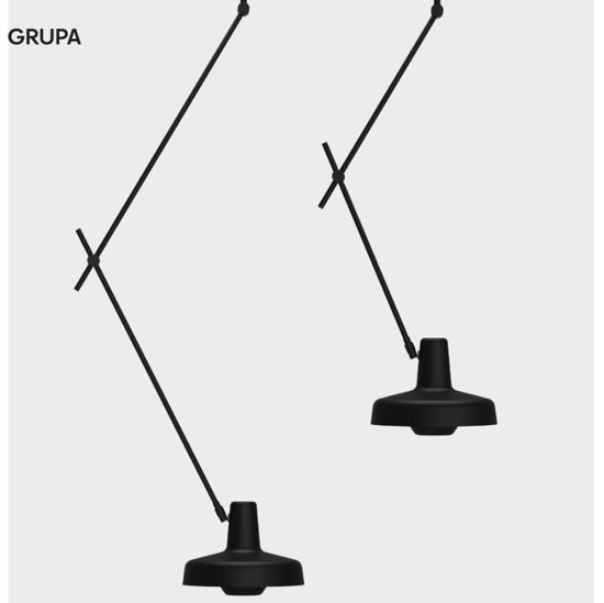 Lampa wisząca na wysięgniku Ceiling Long Black Arigato Grupa AR-C-L