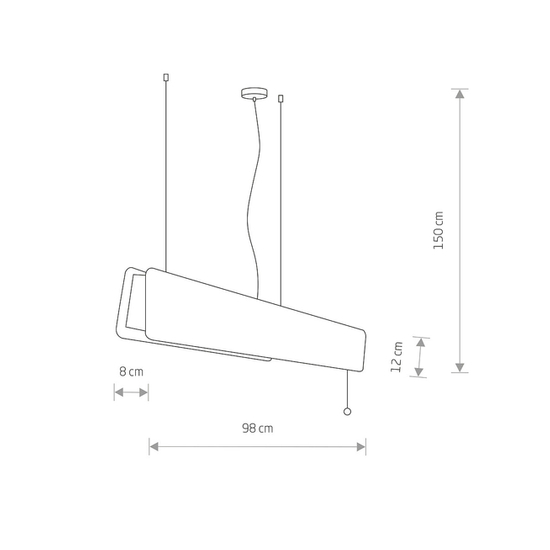 Lampa wisząca regulowana z włącznikiem OSLO LED 90 Nowodvorski 7522