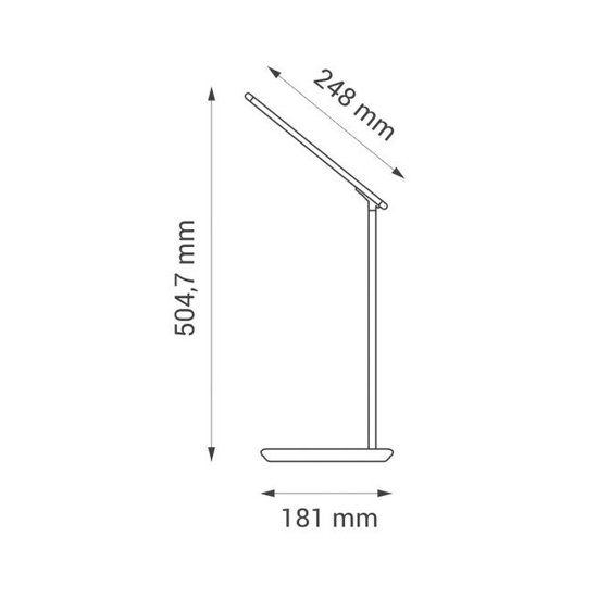 Lampka biurkowa LED NILA WIRELESS czarna