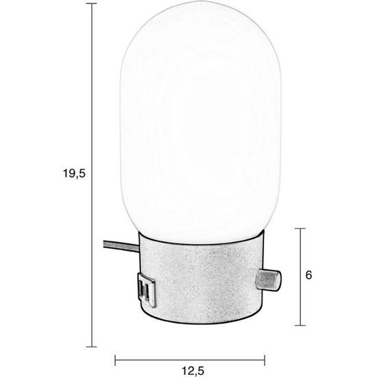 Lampka nocna z portem USB URBAN CHARGER czarna Zuiver 