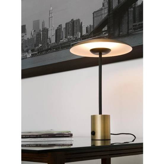 Lampka stołowa Hoshi LED złota 28387 Faro