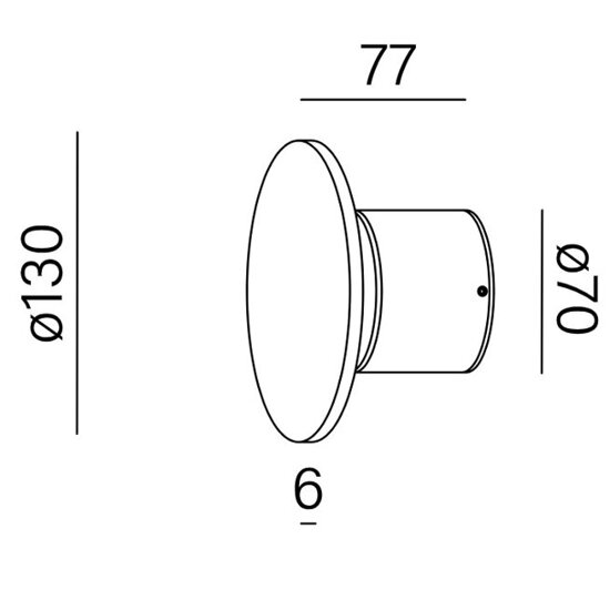 MAXI POINT round LED exterior kinkiet AQForm 