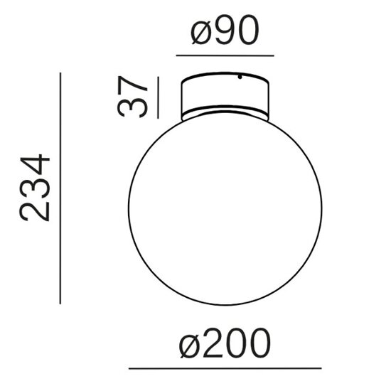 MODERN BALL simple maxi LED hermetic AQFORM 