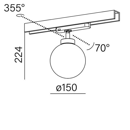 MODERN BALL simple midi LED track AQform