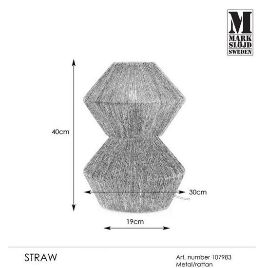 Naturalna lampka stojąca Markslojd STRAW 107983