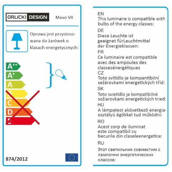 Nowoczesna lampa wisząca MOVO VII Orlicki Design