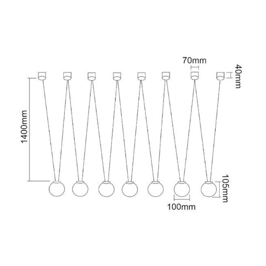 Nowoczesna lampa wisząca MOVO VII Orlicki Design