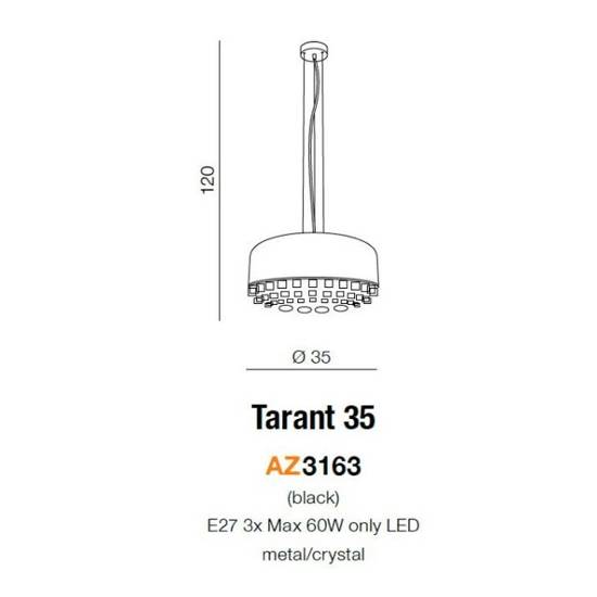 Nowoczesna lampa wisząca Tarant 35 Azzardo