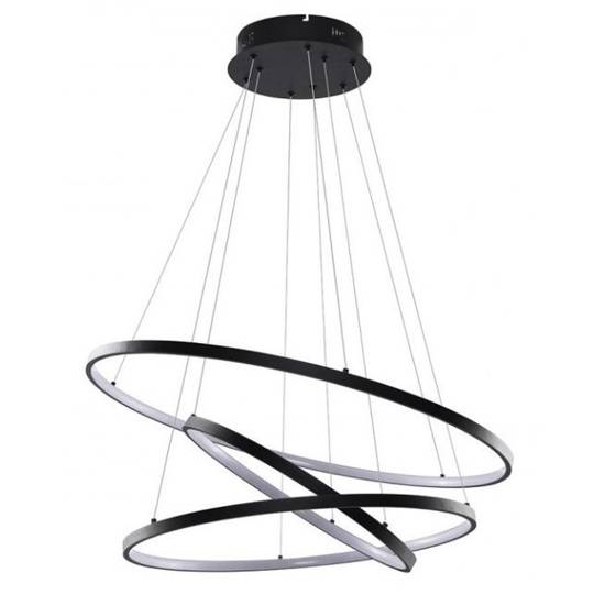 Nowoczesna lampa wisząca Weel 3 Black Azzardo 