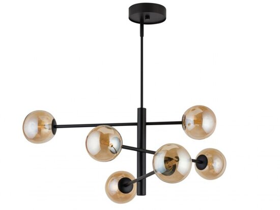 ORO 6 BURSZTYNOWY lampa wisząca 32073