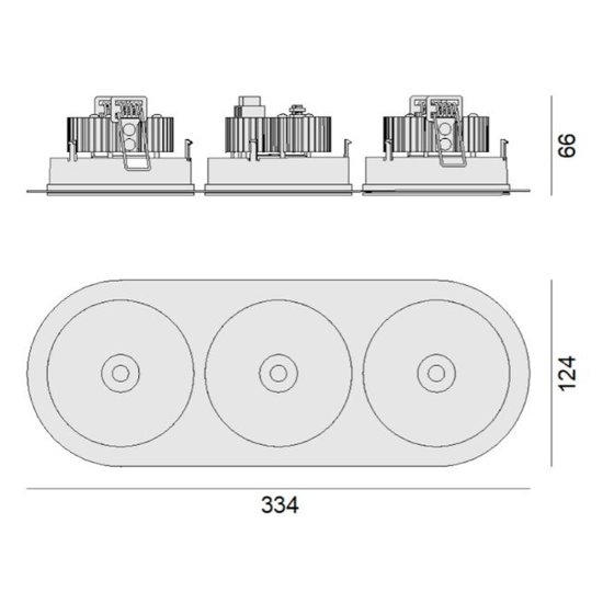 Oprawa do zabudowy Speaker RD100 3 Zaho Lighting