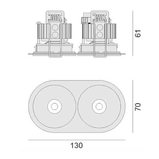 Oprawa do zabudowy Speaker RD60 2 Zaho Lighting