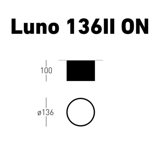 Oprawa natynkowa LUNO 136 ON II IP44 Chors