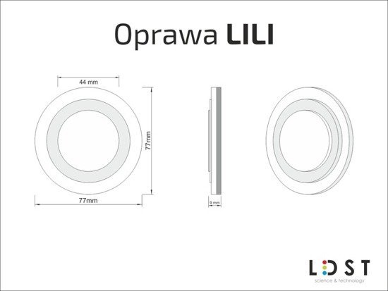 Oprawa schodowa LILI biały, zimna biel LDST