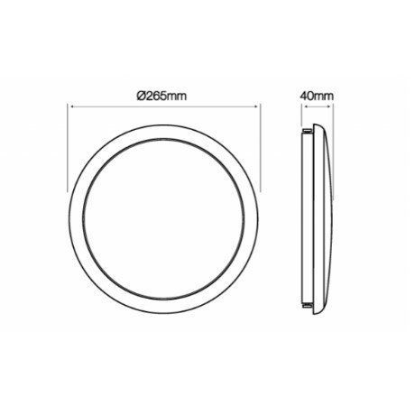 PLAFON LED LUNAR LED line 470584 z czujnikiem ruchu