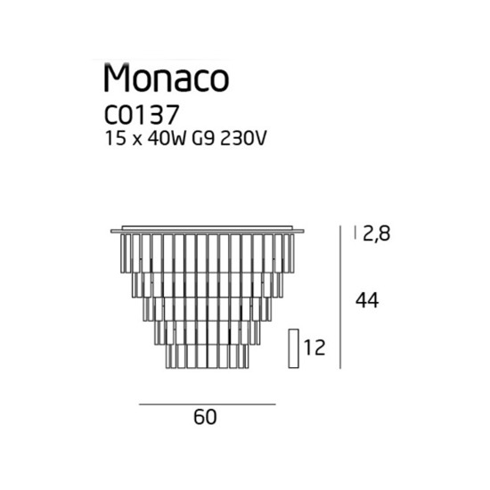 PLAFON MONACO C0137 MAXLIGHT