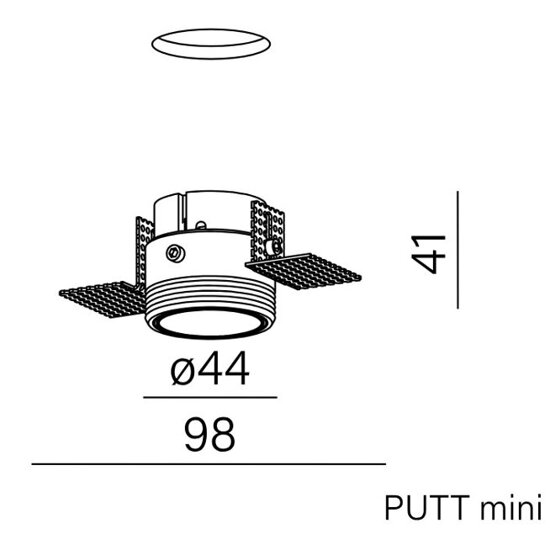 PUTT LED trimless wpuszczany AQform