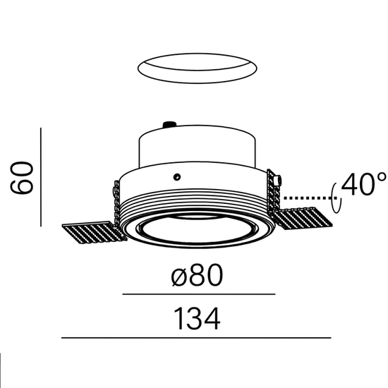 PUTT move LED trimless wpuszczany AQform