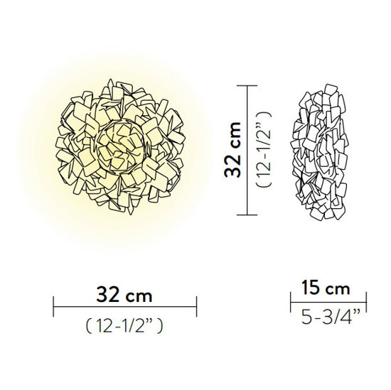 Plafon CLIZIA FUME SLAMP