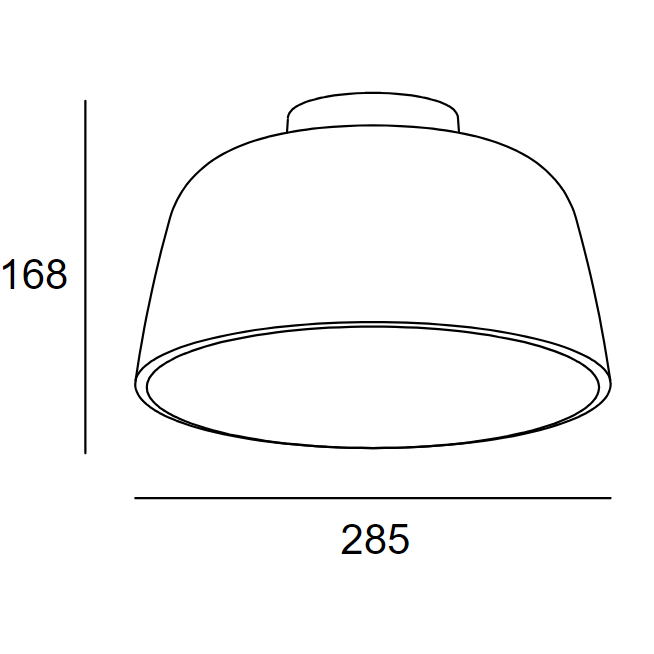 Plafon Miso złoto / biały  Leds-C4