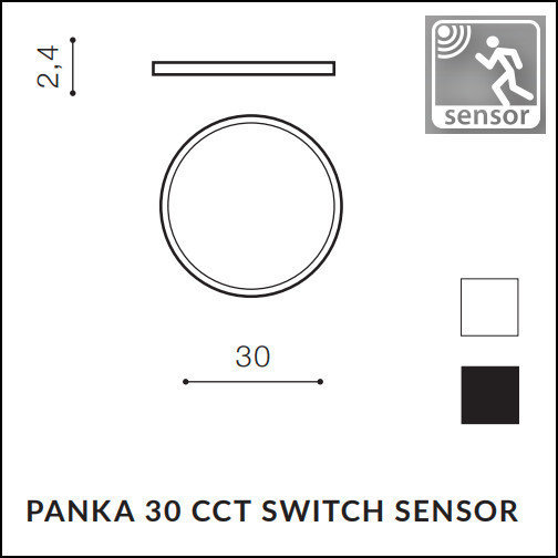 Plafon Panka 30 CCT SWITCH SENSOR AZ5358
