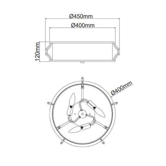 Plafon Pirelo PL Cromo Orlicki Design