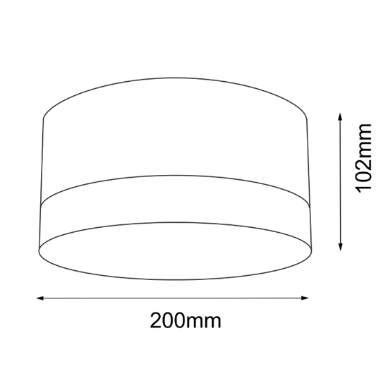 Plafon Tosa IP20 Shilo