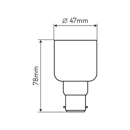 Przejściówka żarówki (adapter) B22 > E27