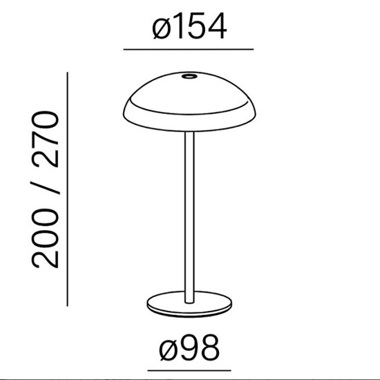 Przenośna lampka stołowa Mroom IP 65 AQform