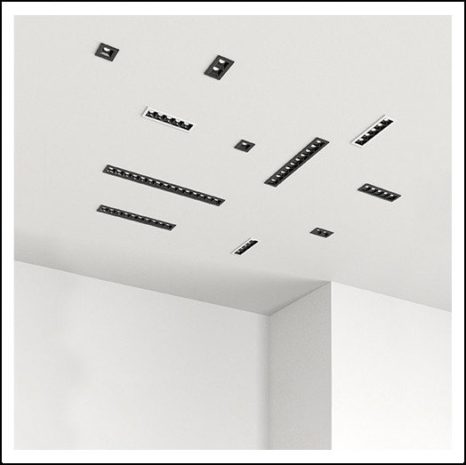 RAFTER points 41 LED trim wpuszczany M927 37° odbłyśnik czarny AQFORM 