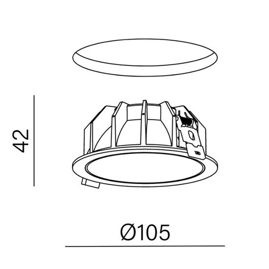 SIRCA 10 LED M930 59° wpuszczana AQform