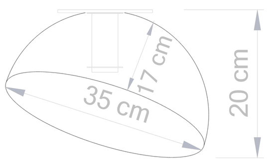 Sfera 35 plafon srebrny/czarny 32458 