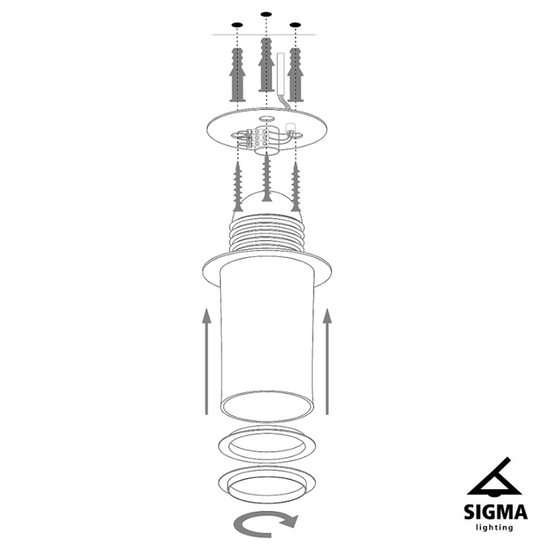 Sfera 50 plafon biały/miedziany 32461