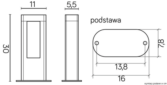 Słupek ogrodowy EVO GL15401 SU-MA