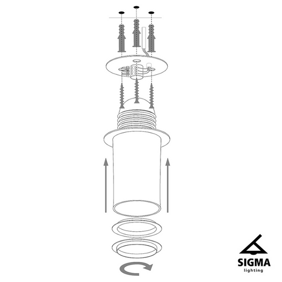 Solaris L plafon srebrny/czarny 40627