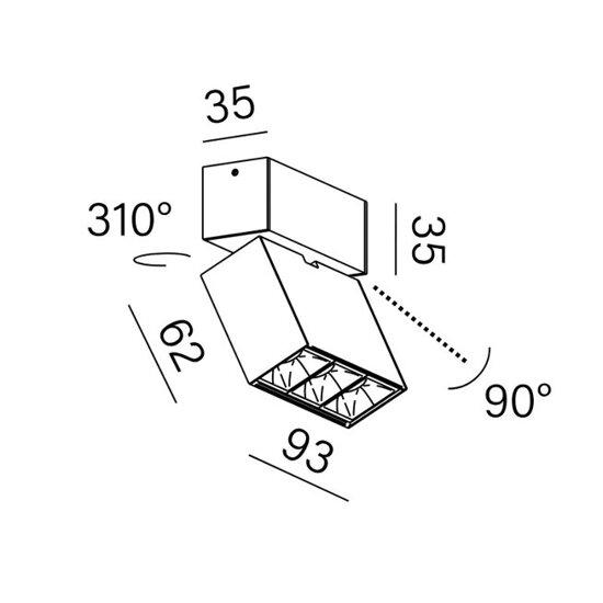 Spot RAFTER points LED AQform