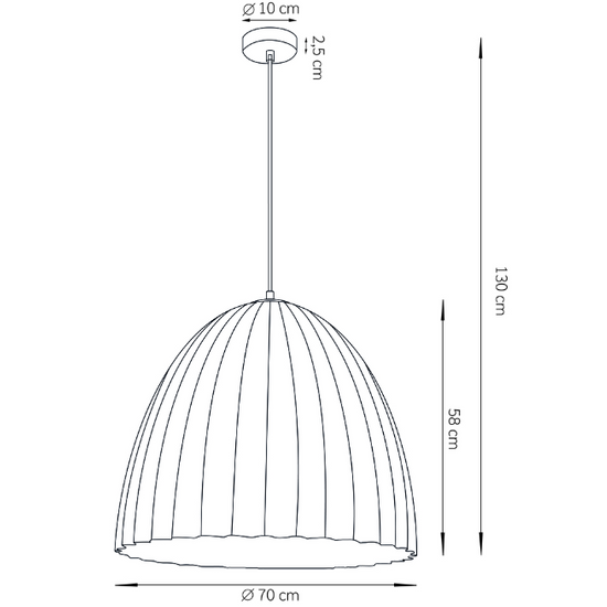 TELMA 70 biały_miedziany lampa wisząca 32030